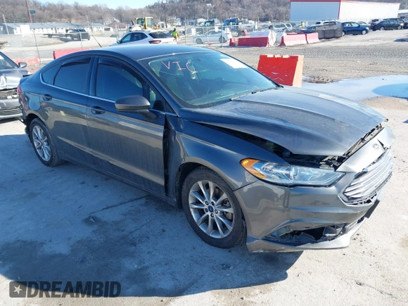 2017 Ford Fusion SE with VIN 3FA6P0H79HR398835, listed as a IAAI auction lot 41583142 with 162,707 mi miles. Bid and sale history available at carsss.com. Image 1.