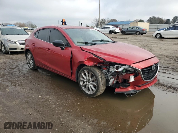 2015 Mazda 3 S Grand Touring with VIN JM1BM1M30F1263194, listed as a Copart auction lot 42605305 with 156,614 mi miles and Salvage Title. Bid and sale history available at DreamBid. Image 4.
