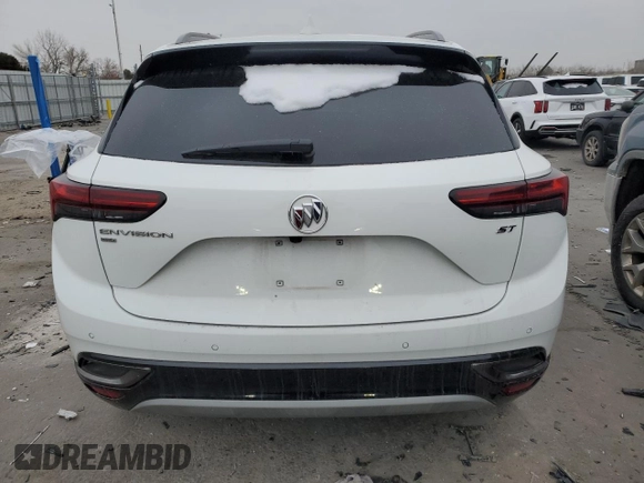 2022 Buick Envision Essence with VIN LRBFZPR4XND110227, listed as a Copart auction lot 44638245 with 30,492 mi miles and Salvage Title. Bid and sale history available at carsss.com. Image 6.