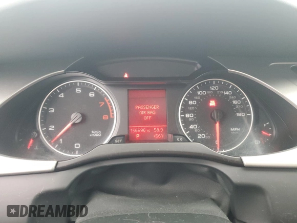2009 Audi A4 Premium Plus with VIN WAUSF78K69N031319, listed as a Copart auction lot 55624215 with Not provided miles and Salvage title. Bid and sale history available at DreamBid. Image 9.