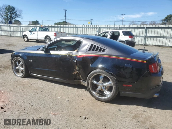 2011 Ford Mustang GT with VIN 1ZVBP8CF3B5103385, listed as a Copart auction lot 45706415 with 125,207 mi miles and Salvage Title. Bid and sale history available at carsss.com. Image 2.