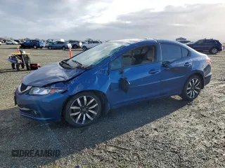 2015 Honda Civic Sedan EX-L with VIN 19XFB2F91FE211245, listed as a Copart auction lot 44767465 with 85,477 mi miles and Salvage Title. Bid and sale history available at carsss.com. Image 1.