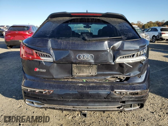 2018 Audi SQ5 Premium Plus with VIN WA1A4AFY5J2044507, listed as a Copart auction lot 83238274 with 46,801 mi miles and Salvage Title. Bid and sale history available at DreamBid. Image 6.