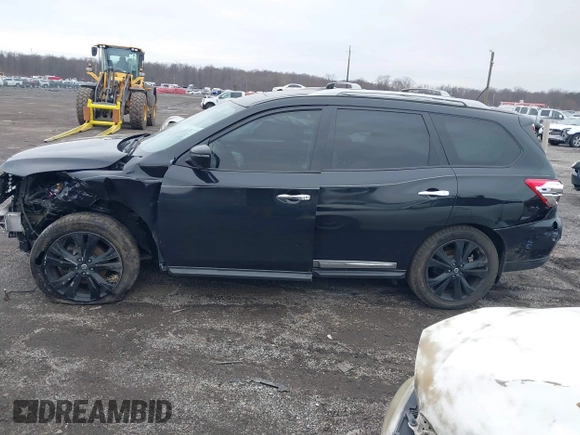 2017 Nissan Pathfinder SL with VIN 5N1DR2MM6HC913805, listed as a IAAI auction lot 41240815 with 119,230 mi miles and . Bid and sale history available at DreamBid. Image 13.