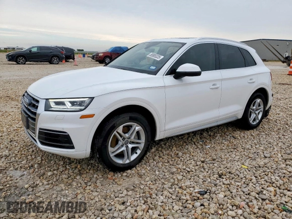 2018 Audi Q5 Premium Plus z VIN WA1BNAFY1J2182353, wystawiony jako Copart lot #58985335 z przebiegiem 52 367 mil mil oraz Szkoda całkowita • Salvage title. Historia ofert i sprzedaży dostępna na DreamBid. Obrazek 1.