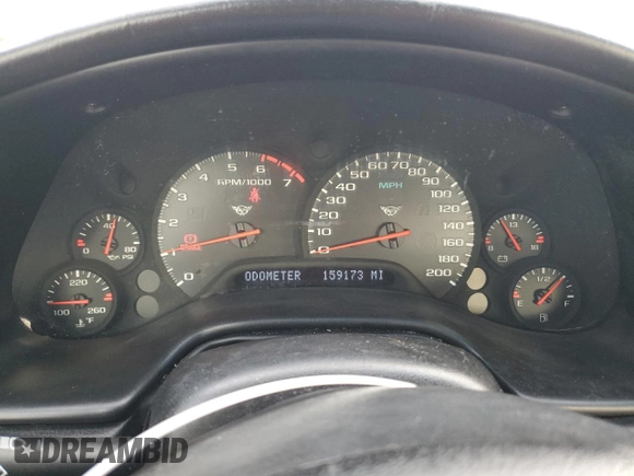 1998 Chevrolet Corvette z VIN 1G1YY22G7W5123221, wystawiony jako Copart lot #48003225 z przebiegiem 159 173 mil mil oraz Czysty tytuł • Clean title. Historia ofert i sprzedaży dostępna na DreamBid. Obrazek 9.