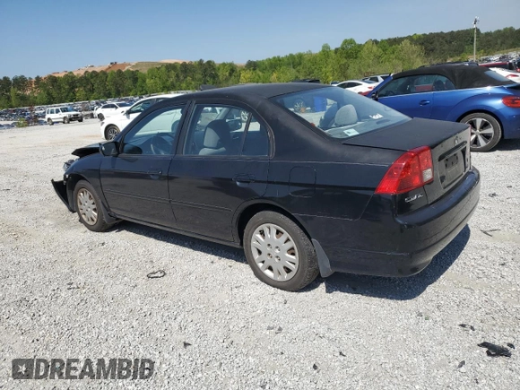 2004 Honda Civic LX with VIN 2HGES16594H523349, listed as a Copart auction lot 53368775 with 210,648 mi miles and Salvage Title. Bid and sale history available at carsss.com. Image 2.