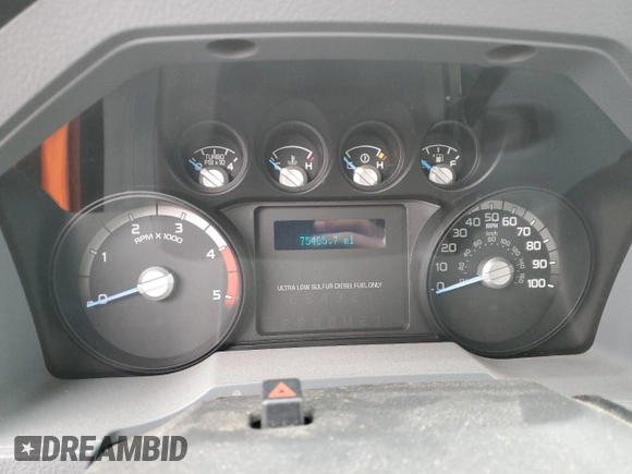 2012 Ford Super Duty F-250 SRW XL with VIN 1FTBF2BT9CEA65320, listed as a Copart auction lot 43140665 with 75,405 mi miles and Salvage Title. Bid and sale history available at carsss.com. Image 9.