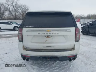 2022 Chevrolet Suburban High Country with VIN 1GNSKGKLXNR151036, listed as a IAAI auction lot 41549439 with 97,613 mi miles and . Bid and sale history available at DreamBid. Image 17.