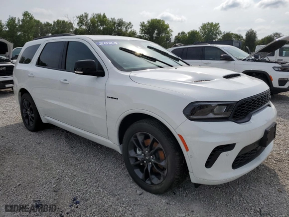 2024 Dodge Durango R/T Plus with VIN 1C4SDJCT1RC205055, listed as a Copart auction lot 68363854 with 21 mi miles and Salvage Title. Bid and sale history available at carsss.com. Image 4.