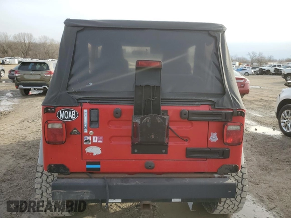 2005 Jeep Wrangler Sport with VIN 1J4FA49SX5P342180, listed as a Copart auction lot 48189145 with 144,438 mi miles and Clean Title. Bid and sale history available at carsss.com. Image 6.