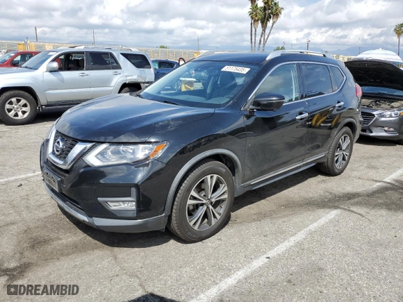 2017 Nissan Rogue SL with VIN JN8AT2MT2HW381293, listed as a Copart auction lot 51175435 with 48,543 mi miles and Salvage Title. Bid and sale history available at carsss.com. Image 1.