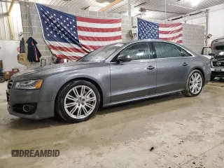2016 Audi A8 L 4.0T Sport with VIN WAU43AFD2GN007020, listed as a Copart auction lot 43121745 with 51,862 mi miles and Clean Title. Bid and sale history available at carsss.com. Image 1.