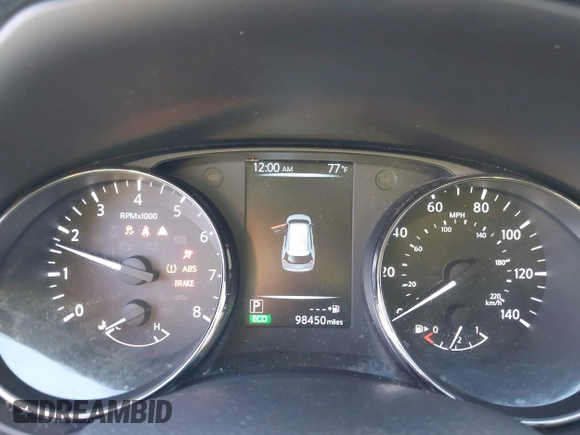 2017 Nissan Rogue SV with VIN KNMAT2MT4HP568220, listed as a IAAI auction lot 41883086 with 98,450 mi miles. Bid and sale history available at carsss.com. Image 7.