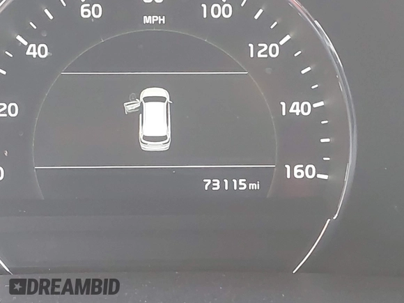 2019 Kia Sorento EX V6 with VIN 5XYPHDA58KG595489, listed as a IAAI auction lot 41886735 with 73,115 mi miles. Bid and sale history available at carsss.com. Image 16.