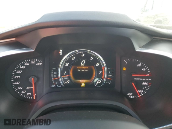 2016 Chevrolet Corvette Z51 1LT with VIN 1G1YH2D7XG5121848, listed as a Copart auction lot 84236794 with 61,516 mi miles and Salvage Title. Bid and sale history available at carsss.com. Image 9.