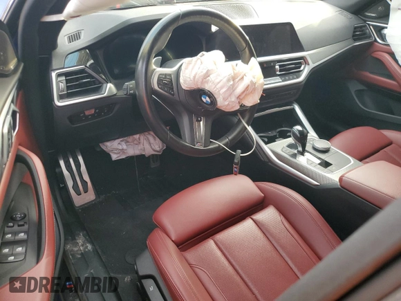 2022 BMW 4 Series M440i xDrive с VIN WBA13AW00NFL94612, выставлен на аукционе Copart как лот 76690314 с пробегом Не указан миль и Списание • Salvage title. История ставок и продаж доступна на DreamBid. Изображение 8.