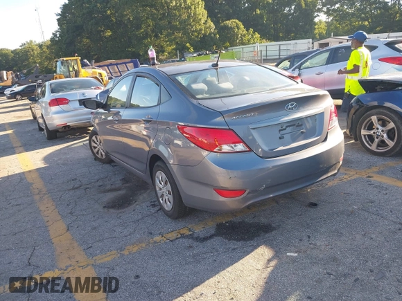 2016 Hyundai Accent SE with VIN KMHCT4AE2GU984823, listed as a IAAI auction lot 38895924 with 141,396 mi miles and . Bid and sale history available at DreamBid. Image 3.