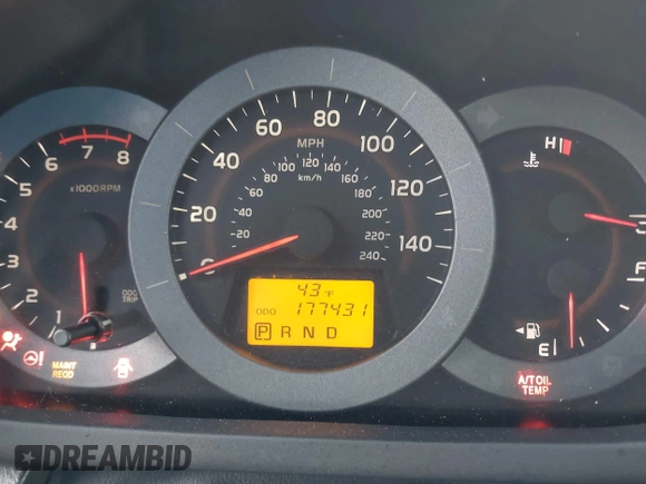 2011 Toyota RAV4 Sport with VIN JTMRK4DV7B5099808, listed as a IAAI auction lot 41955282 with 177,431 mi miles. Bid and sale history available at carsss.com. Image 7.