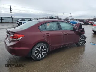 2015 Honda Civic Sedan EX-L with VIN 2HGFB2F90FH538287, listed as a Copart auction lot 46368535 with 0 mi miles and Salvage Title. Bid and sale history available at carsss.com. Image 3.