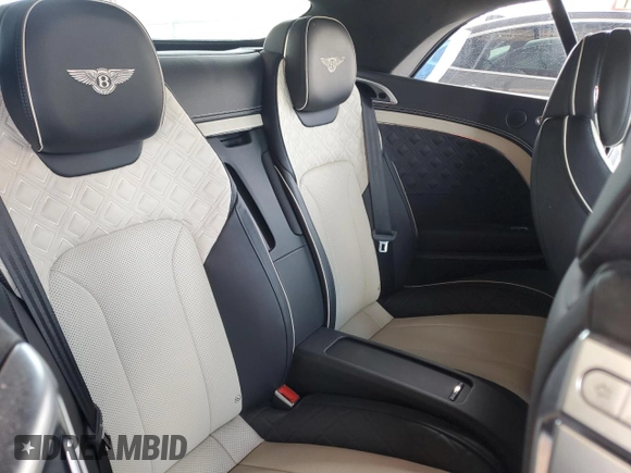 2022 Bentley Continental GT GT V8 with VIN SCBDG4ZGXNC093834, listed as a Copart auction lot 53644245 with 6,578 mi miles and Salvage Title. Bid and sale history available at DreamBid. Image 10.