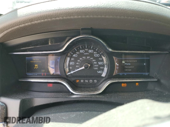 2013 Lincoln MKS with VIN 1LNHL9EK8DG605675, listed as a Copart auction lot 62448455 with 102,642 mi miles and Salvage title. Bid and sale history available at DreamBid. Image 9.