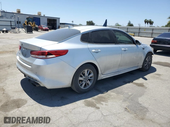 2018 Kia Optima S with VIN 5XXGT4L37JG197736, listed as a Copart auction lot 57527615 with 70,204 mi miles and Salvage title. Bid and sale history available at DreamBid. Image 3.