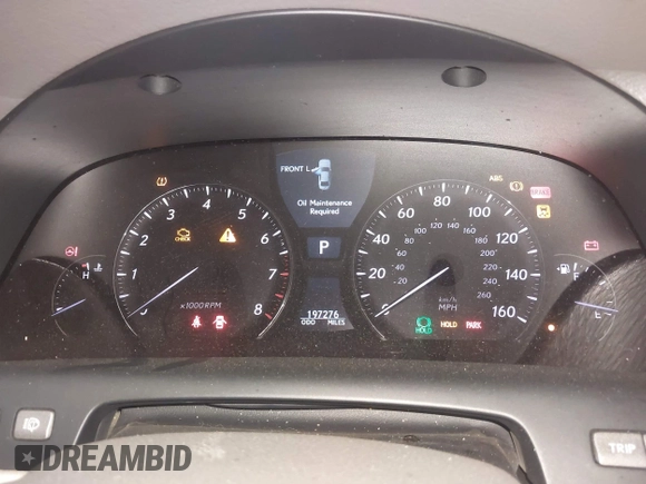 2010 Lexus LS 460 with VIN JTHBL5EF2A5092130, listed as a IAAI auction lot 41881304 with 197,276 mi miles and . Bid and sale history available at DreamBid. Image 7.