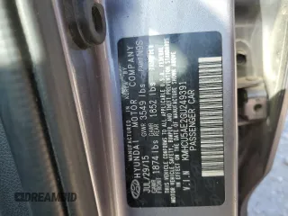 2016 Hyundai Accent Sport with VIN KMHCU5AE2GU249391, listed as a Copart auction lot 48917085 with 124,200 mi miles and Salvage Title. Bid and sale history available at carsss.com. Image 12.