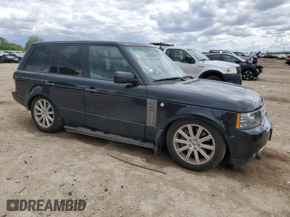 2011 Land Rover Range Rover SC with VIN SALMF1E4XBA357855, listed as a Copart auction lot 57708415 with 133,425 mi miles and Salvage title. Bid and sale history available at DreamBid. Image 4.