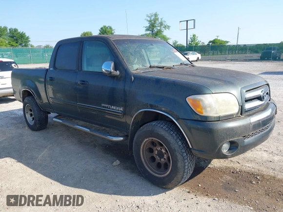 2005 Toyota Tundra SR5 with VIN 5TBET34145S478274, listed as a IAAI auction lot 42409811 with 168,100 mi miles and . Bid and sale history available at DreamBid. Image 1.