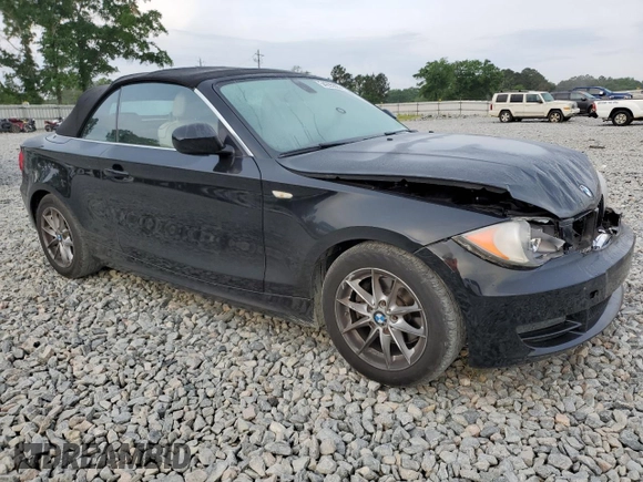 2011 BMW 1 Series 128i with VIN WBAUN1C58BVH82487, listed as a Copart auction lot 54295625 with 60,879 mi miles and Salvage title. Bid and sale history available at DreamBid. Image 4.