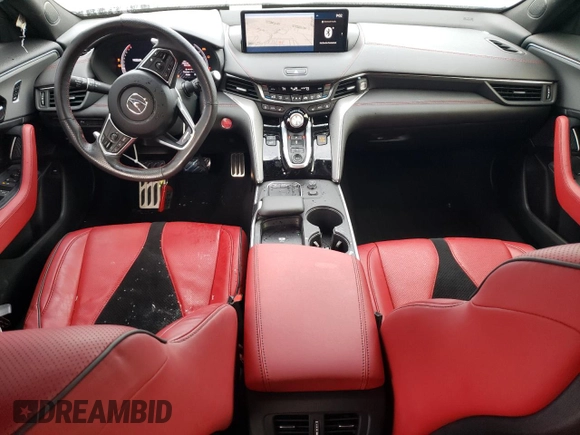 2024 Acura TLX w/A-Spec Package with VIN 19UUB6F59RA000539, listed as a Copart auction lot 77465054 with 4,739 mi miles and Salvage Title. Bid and sale history available at carsss.com. Image 8.