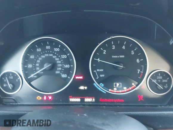 2016 BMW 3 Series 328i with VIN WBA8E9C58GK647631, listed as a IAAI auction lot 41670727 with 100,060 mi miles and . Bid and sale history available at DreamBid. Image 7.