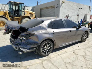 2022 Toyota Camry SE with VIN 4T1G11AK8NU672529, listed as a Copart auction lot 73362154 with 78,475 mi miles and Salvage Title. Bid and sale history available at carsss.com. Image 3.