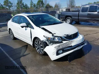 2015 Honda Civic Sedan EX-L with VIN 19XFB2F90FE025017, listed as a IAAI auction lot 41883776 with 98,314 mi miles. Bid and sale history available at carsss.com. Image 1.