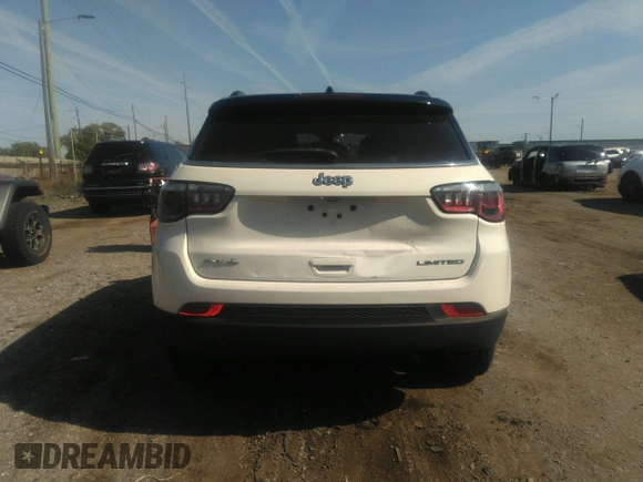 2020 Jeep Compass Limited with VIN 3C4NJDCB6LT234125, listed as a IAAI auction lot 40503327 with 35,535 mi miles and . Bid and sale history available at DreamBid. Image 17.