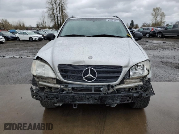 1998 Mercedes-Benz M-Class with VIN 4JGAB54E3WA025698, listed as a Copart auction lot 49742345 with 66,643 mi miles and Salvage Title. Bid and sale history available at carsss.com. Image 5.