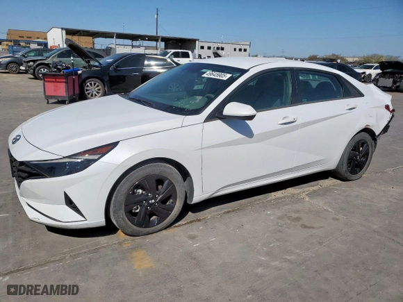2021 Hyundai Elantra SEL with VIN 5NPLM4AGXMH038980, listed as a Copart auction lot 49645905 with 29,606 mi miles and Salvage Title. Bid and sale history available at carsss.com. Image 1.
