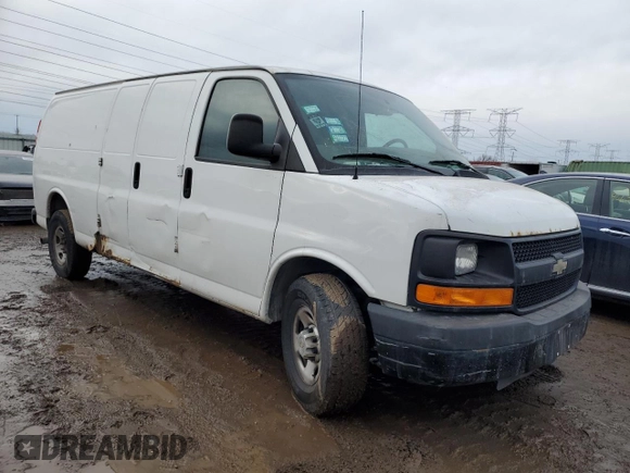2013 Chevrolet Express Cargo Van with VIN 1GCWGGBA6D1187037, listed as a Copart auction lot 45843065 with 248,615 mi miles and Clean Title. Bid and sale history available at carsss.com. Image 4.