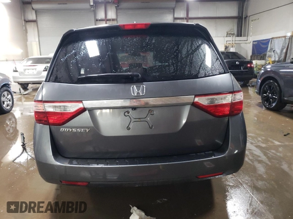 2012 Honda Odyssey EX-L with VIN 5FNRL5H69CB143572, listed as a Copart auction lot 48614255 with 114,490 mi miles and Salvage Title. Bid and sale history available at carsss.com. Image 6.