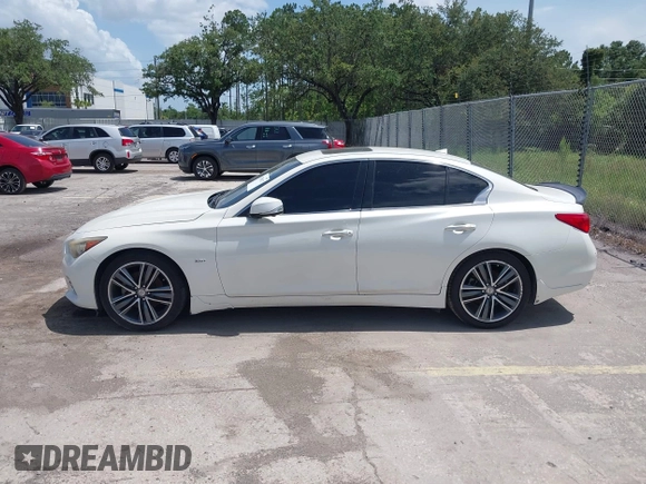 2017 Infiniti Q50 Signature Edition with VIN JN1EV7AP5HM741649, listed as a IAAI auction lot 42500627 with 100,239 mi miles and . Bid and sale history available at DreamBid. Image 14.
