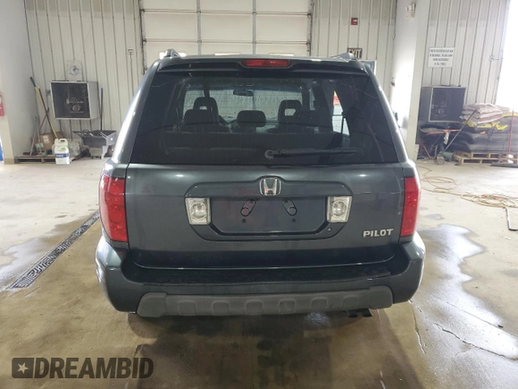 2005 Honda Pilot EX with VIN 5FNYF18455B053400, listed as a Copart auction lot 49530955 with 173,086 mi miles and Salvage Title. Bid and sale history available at DreamBid. Image 6.