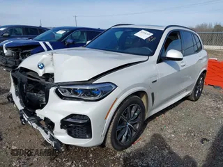 2023 BMW X5 xDrive45e with VIN 5UXTA6C06P9P51357, listed as a IAAI auction lot 41396257 with 43,878 mi miles. Bid and sale history available at carsss.com. Image 17.