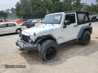 2016 Jeep Wrangler Sport z VIN 1C4AJWAG3GL120996, wystawiony jako Copart lot #55791605 z przebiegiem 126 203 mil mil oraz Szkoda całkowita • Salvage title. Historia ofert i sprzedaży dostępna na DreamBid. Obrazek 1.
