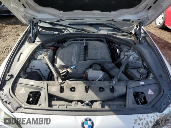 2014 BMW 5 Series 535i xDrive with VIN WBA5B3C57ED536661, listed as a Copart auction lot 48245365 with 117,070 mi miles and Salvage Title. Bid and sale history available at carsss.com. Image 11.
