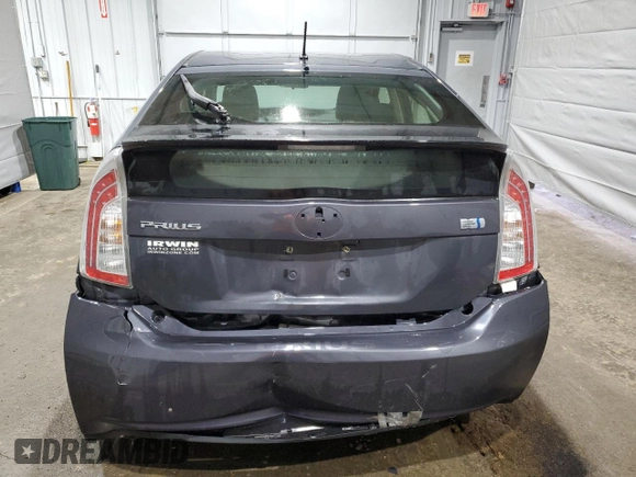 2013 Toyota Prius One with VIN JTDKN3DU1D5573393, listed as a Copart auction lot 47281815 with 166,273 mi miles and Salvage Title. Bid and sale history available at carsss.com. Image 6.