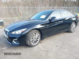 2019 Infiniti Q50 3.0t LUXE with VIN JN1EV7APXKM541986, listed as a IAAI auction lot 41571394 with 37,304 mi miles. Bid and sale history available at carsss.com. Image 17.