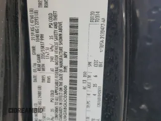 2016 Ford Escape SE with VIN 1FMCU9GX8GUC03600, listed as a Copart auction lot 49327445 with Not Provided miles and Clean Title. Bid and sale history available at DreamBid. Image 13.