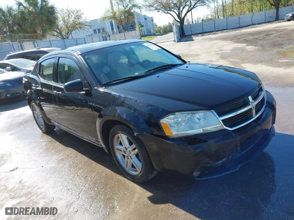 2010 Dodge Avenger R/T with VIN 1B3CC5FB7AN114240, listed as a IAAI auction lot 41694017 with 210,609 mi miles. Bid and sale history available at carsss.com. Image 1.